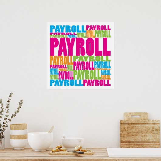 Colorful Payroll Poster (Keuken)