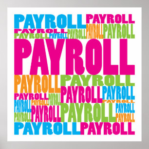 Colorful Payroll Poster