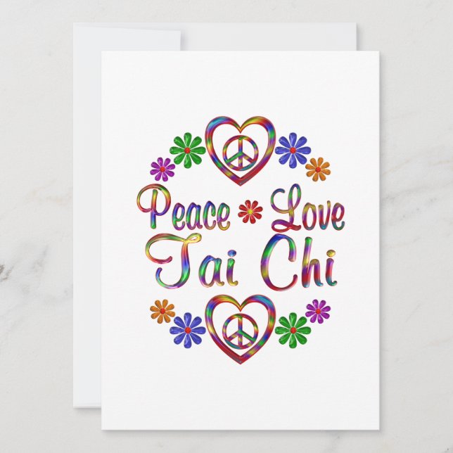 Colorful Peace Love Tai Chi (Voorkant)