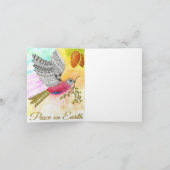 Colorful Peace on Earth Dove-kerstkaart Feestdagen Kaart (Binnen)