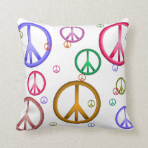 Colorful Peace Siglow Pillow