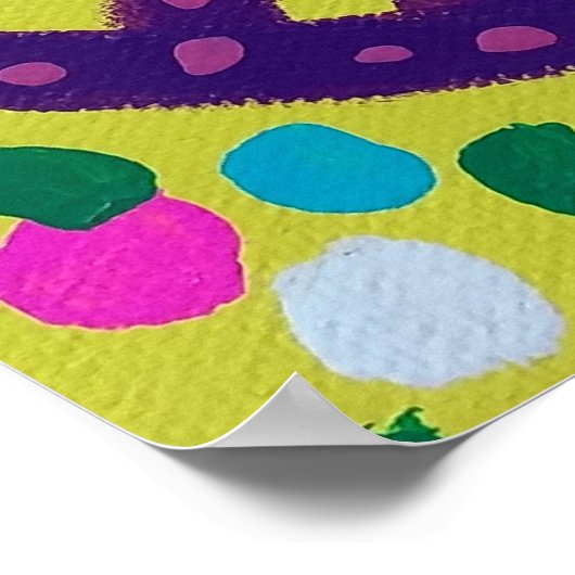 Colorful Peace Sign Acrylic Art Poster (Hoek)