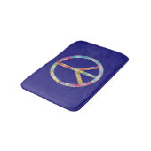 Colorful Peace Sign Badmat (Gekanteld)