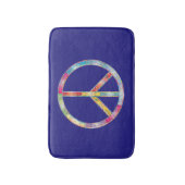 Colorful Peace Sign Badmat (Voorkant Verticaal)