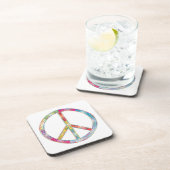 Colorful Peace Sign Bier Onderzetter (Rechterzijde)