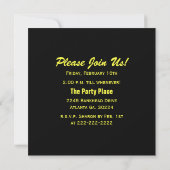 Colorful Peace Sign: Birthday Party Invitations Kaart (Achterkant)