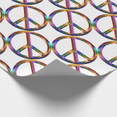 Colorful Peace Sign Cadeaupapier (Hoek)
