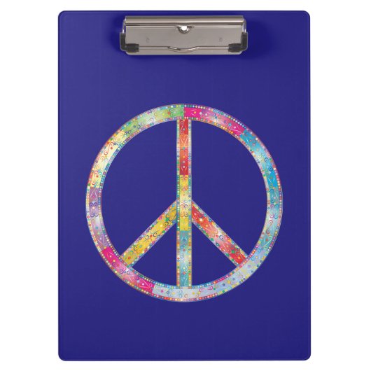 Colorful Peace Sign Klembord (Voorkant)