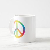Colorful Peace Sign. Koffiemok (Voorkant links)