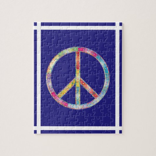 Colorful Peace Sign Legpuzzel (Verticaal)