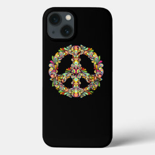 Colorful Peace Sign Love 60s 70s Tie Dye Hippie Gi Case-Mate iPhone Case