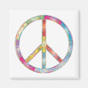 Colorful Peace Sign Magneet