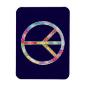 Colorful Peace Sign Magneet (Verticaal)