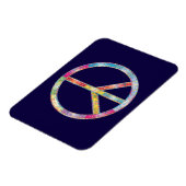 Colorful Peace Sign Magneet (Linkerzijde)