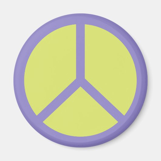 Colorful Peace Sign magnet (Voorkant)