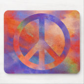 Colorful Peace Sign Muismat (Voorkant)