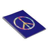 Colorful Peace Sign Notitieboek (Rechterzijde)