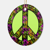 Colorful Peace Sign Ornament (Links)