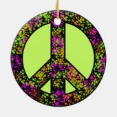 Colorful Peace Sign Ornament (Achterkant)