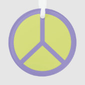 Colorful Peace Sign-ornament Ornament (achterkant)