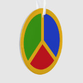 Colorful Peace Sign-ornament Ornament (voorkant)