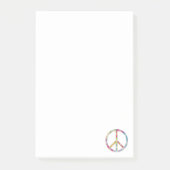 Colorful Peace Sign Post-it® Notes (Voorkant)