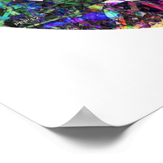 Colorful Peace Sign Poster (Hoek)