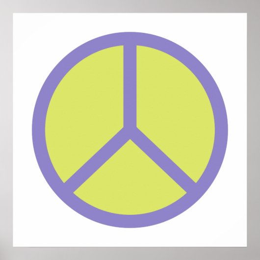 Colorful Peace Sign-poster Poster (Voorkant)