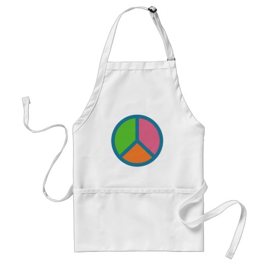Colorful Peace Sign-schorten Standaard Schort (Voorkant)