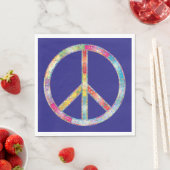 Colorful Peace Sign Servet (Insitu)