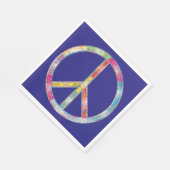 Colorful Peace Sign Servet (Hoek)