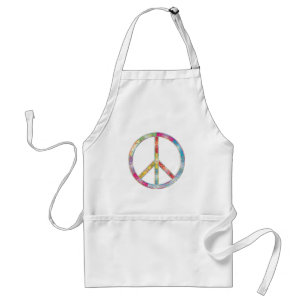 Colorful Peace Sign Standaard Schort
