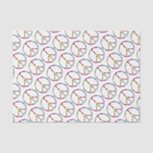 Colorful Peace Sign Tissuepapier