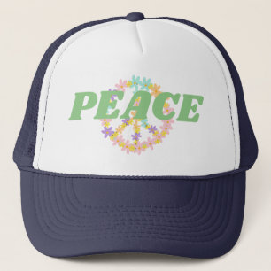 Colorful Peace Sign Trucker Pet