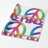 Colorful Peace Symbol Cadeaupapier (Uitgerold)