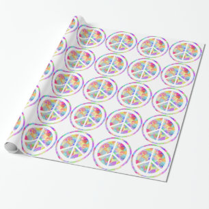 Colorful Peace Symbol Cadeaupapier