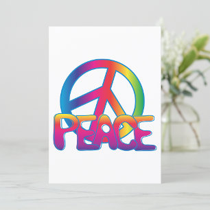 Colorful Peace Symbol Kaart