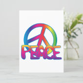 Colorful Peace Symbol Kaart