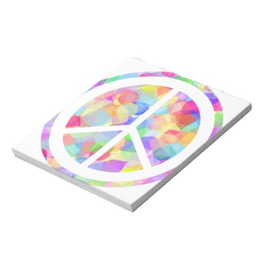 Colorful Peace Symbol Notitieblok (Linkerzijde)