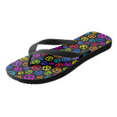 Colorful Peace Symbol Patroon Teenslippers (Schuin)
