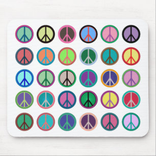 Colorful Peace Symbols Muismat