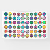 Colorful Peace Symbols Spandoek (Horizontaal)