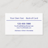 Colorful Peace Symbols Visitekaartje (Achterkant)