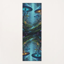 Colorful Peaceful Mushrooms Yogamat