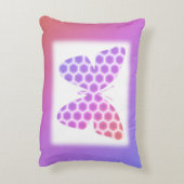 Colorful Peach roze Paars Geometric Butterfly Art Accent Kussen (Achterkant (Verticaal))