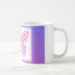 Colorful Peach roze Paars Geometric Butterfly Art Koffiemok
