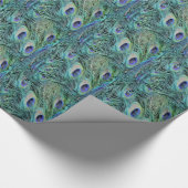 Colorful Peacock Cadeaupapier (Hoek)