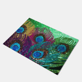 Colorful Peacock Deurmat (Schuin)