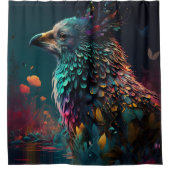 Colorful Peacock Douchegordijn (Voorkant)