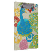Colorful Peacock en Flowers Klembord (Rechts)